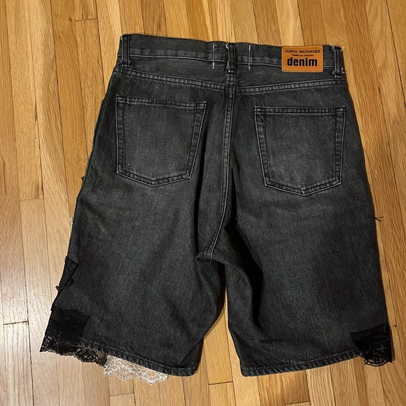 Junya watanabe Comme des garçon distressed lace patches shorts XS - Picture 2 of 7